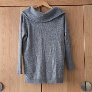 Saks Fifth Avenue Jumbo Cowlneck, Off The Shoulder 100% Cashmere Sweater, M, VGC